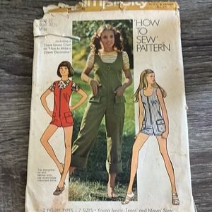 Vintage Simplicity Sewing Pattern 9938 Misses Jumpsuit
